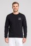 Men Sportswear Fit Long Sleeve Outdoor Sweatshirt, Black