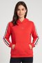 Women Sportswear Fit Long Sleeve Outdoor Hoodie, Red