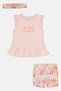 Toddlers Girl Embroidered 3 Pcs Dress And Shorts With Headband Set, Multicolor - 2