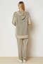 Suede Pants Suit 47000 - 4