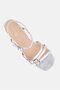 Women Alexandra Adjustable Buckle Sandal, Silver - 4