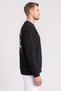 Men Sportswear Fit Long Sleeve Outdoor Sweatshirt, Black - 3