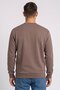 Men Crew Neck Brand Logo Long Sleeve Sweatshirt, Taupe - 4