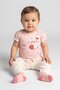 Toddlers Girl 3 Pcs Embroidered Bodysuit And bottom With Socks Set, Multicolor
