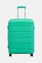26 Inch Adjustable Hardshell Check In Spinner Luggage, Turquoise