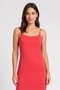 Women Solid Midi Dress, Red - 2