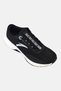 Men Lace Up Running Shoes, Black