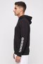 Men Sportswear Fit Long Sleeve Outdoor Hoodie, Black - 3