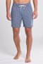 Men Brand Logo Sleepwear Shorts, Steel Blue