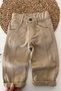 Boys' 3-Piece Set with Quilted Jacket, Printed T-Shirt and Trousers - Brown - 3