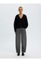 Strickjacke Brushed V-Ausschnitt - 4