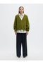 Strickjacke Brushed V-Ausschnitt - 4