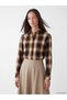 Peak New Season Brown Plaid Women's Lumberjack Shirt