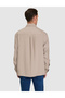 Camel Modal Blended Comfort Fit Long Sleeve Shirt 50331430-Vr233 - 5