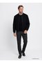 Ace008271173 Black Men's Bomber Collar Coat - 3