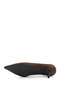 Women's Brown Suede Pointed Toe Thin Heeled Stiletto - 7