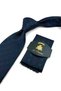 Green Small Pattern Classic Tie with Handkerchief Kk14119 - 2