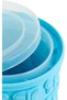 ook With Color Silicone Ice Cube Maker Bucket with Inner Container, BPA-Free Reusable Ice Mold for Making Ice, Storing Cubes and Chilling Drinks, Blue - 4