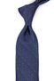Navy Blue Brown Herringbone Classic Tie with Handkerchief Kk14109