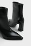 Nelle Pointed Toe Thick Heeled Side Zipper Stylish Women's Boots - 2