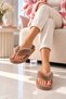 Puffy Soft Plush Flip-Flop House Slippers Soft Soled Winter Comfortable Daily Comfortable Dowry Slippers Stc1385 - 4