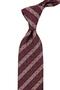 Burgundy Beige Herringbone Pattern Classic Tie with Handkerchief Kk14155 - 3
