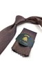 Brown Herringbone Classic Tie with Handkerchief Kk14063 - 2