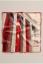 Red Gray Anıtkabir and Turkish Flag Patterned October 29 Republic Day Scarf 50X50 cm Tr002