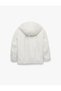 Regular Fit Long Sleeve Zippered Hooded Puffer Jacket - 7