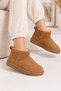 Women's Suede Plush Lined Comfortable Thin Sole Casual Winter Boots Ug07
