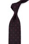 Black Motif Pattern Classic Tie with Handkerchief Kk14107