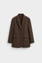 Brown Gina Cashmere Blazer Jacket - 4