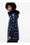 Women's Brand Logo Navy Blue Coat Suitable for Daily Use - 2
