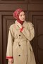 Velora Scarf Vintage Damask Red - 2