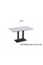 Rectangular Ceramic Table with Metal Base – White |   Movenhome