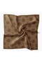 Twill Silk Scarf Vega Green Brown - 5