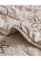Cream 2-Piece Floral Velvet Quilt (Twin Size) - 5