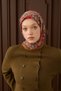 Velora Scarf Vintage Damask Oil Green - 4