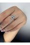 Polar Star Patterned Zircon Stone Women's Ring - 4