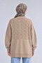 Stone Detailed Knitted Sweater Khaki - 3