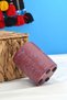 Burgundy Blue Fan-Shaped Round Pen Holder & Makeup Brush Holder & Desktop Organizer (Round) - 2