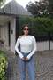 Diver Fabric Shoulder Buckle Blouse White - 4