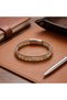 💎   Premium Shiny and Stylish Citrine Steel Chain Steel Lock Natural Stone Men's Bracelet 31832B5D2 - 21 cm - 3