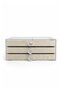 2-Drawer Transparent Jewelry Box Beige - 3
