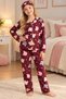 Girl's Cotton Buttoned Long Sleeve Pajama Set