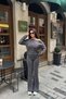 Modal Oysho Off-Shoulder Double Suit Anthracite - 4