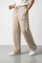 Men's Beige Wavesoy Printed Baggy Sweatpants - 3