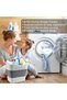Collapsible Laundry Basket Plastic, Handled Plastic Washing Clothes Laundry Bin Container, Multi pur - 3