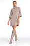 Women's Turtleneck Mini Knitted Dress |   Thessaloniki Textured Truvakar Low Sleeve |   Shift Cut Plain Patterned Design |   Casual Stylish Women's Clothing |   Relaxed Silhouette |   Winter Modern Dress |   City Style - 2