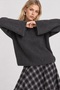 Selanik Knitted Oversize Sweater Lkr0002 Anthracite - 4